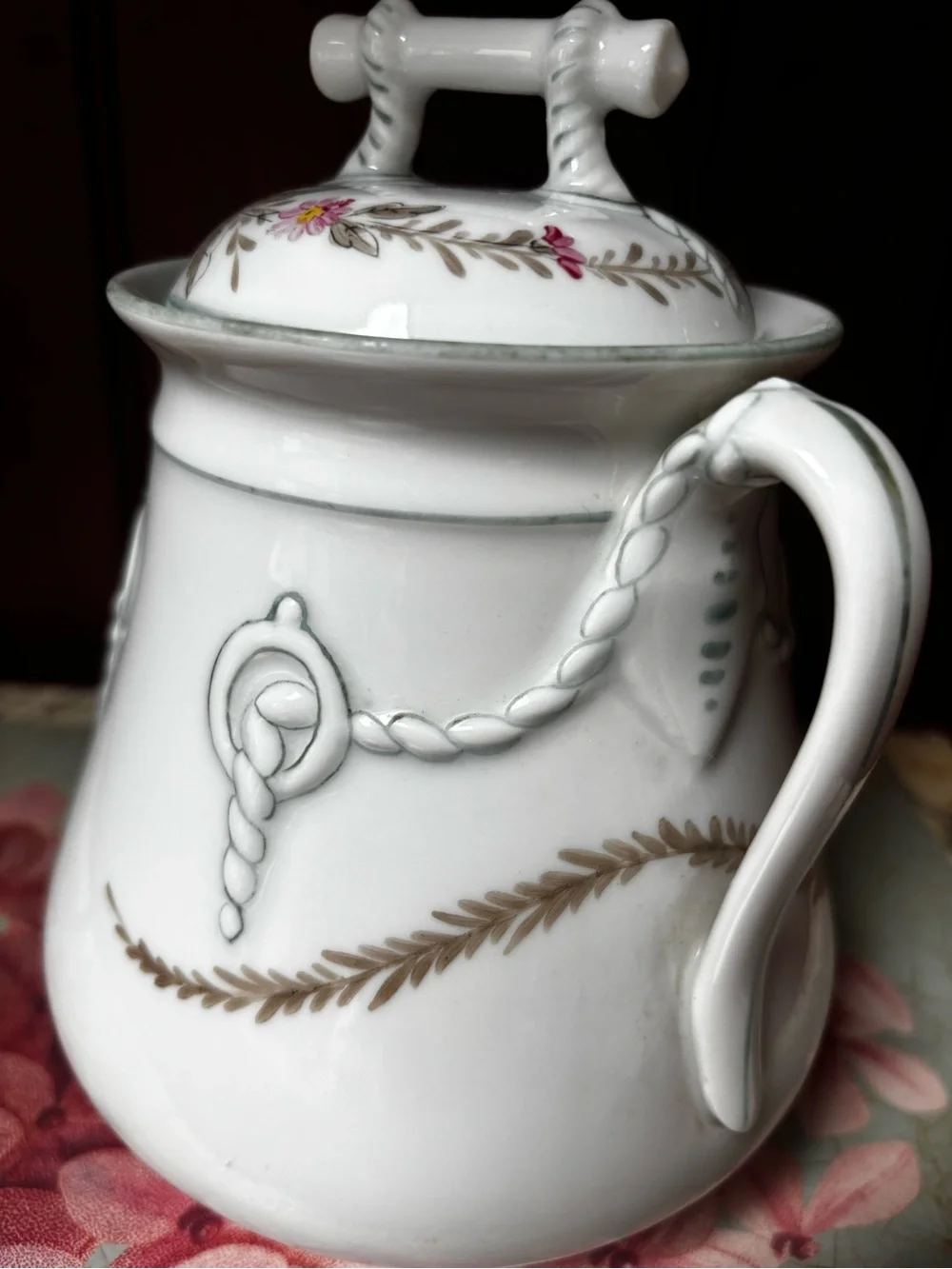 Haviland Limoges canisters moss